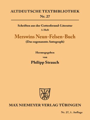 cover image of Schriften aus der Gottesfreund-Literatur